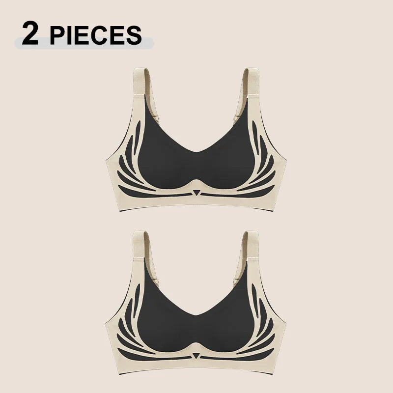 Angel Wings Seamless Push Up Bra No Wire Lingerie