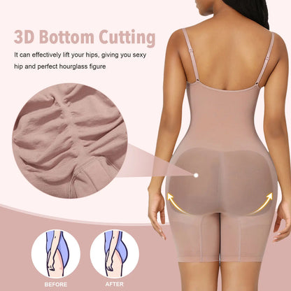 Seamless Shapewear Bodysuit for Women – Tummy Control