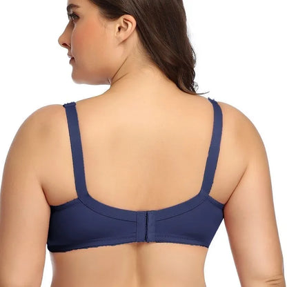 Plus Size Underwire Bra No Pad Unlined Support Bra