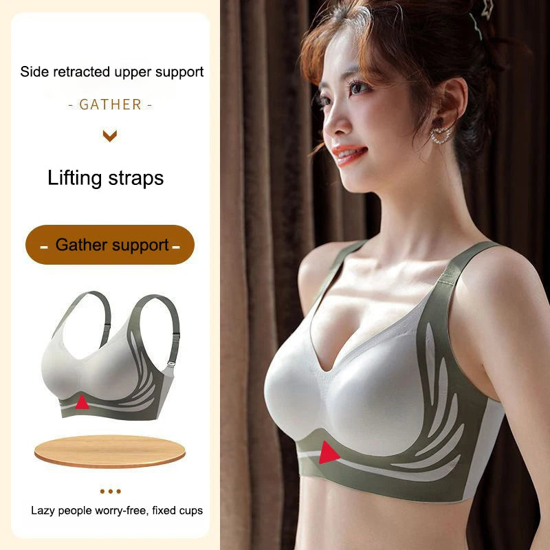 Angel Wings Seamless Push Up Bra No Wire Lingerie