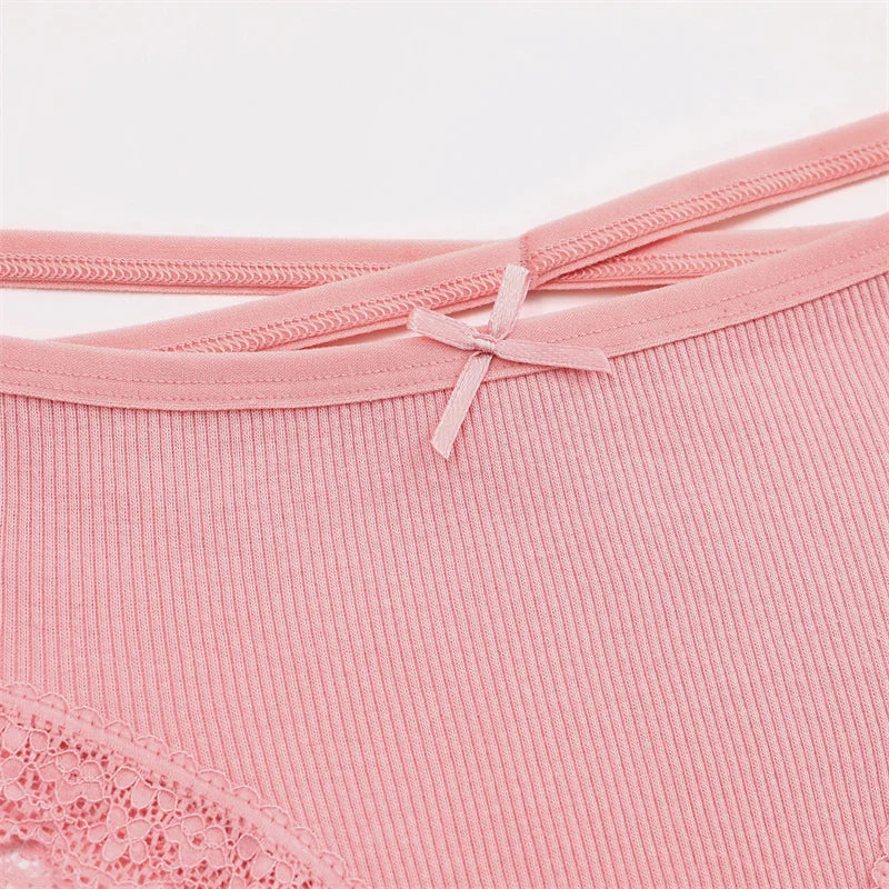 Lace Brazilian Panties Women Low Rise Cotton Underwear