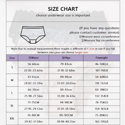Floral Embroidery Lace Panties 3PCS Sexy Women Briefs