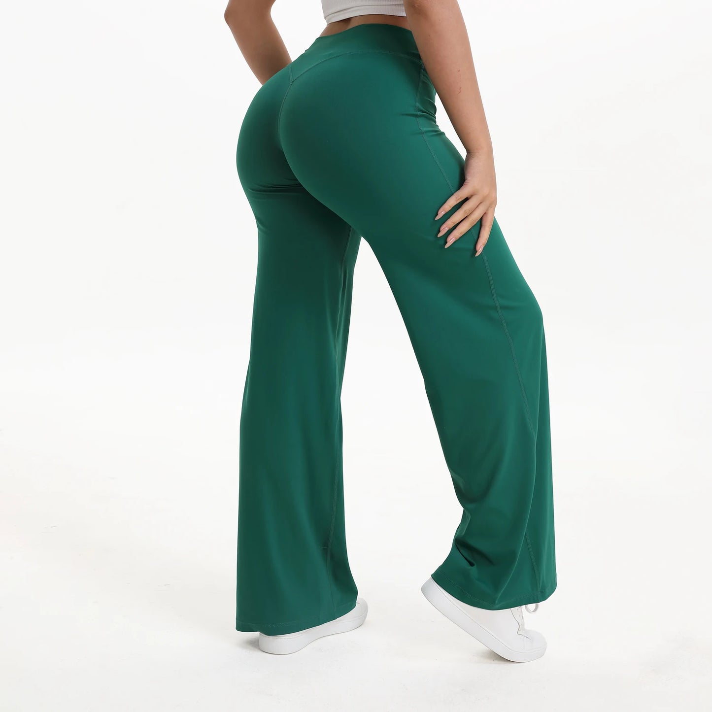 SoftMotion Mid Waist Gym Leggings Naked Feel Yoga Pants