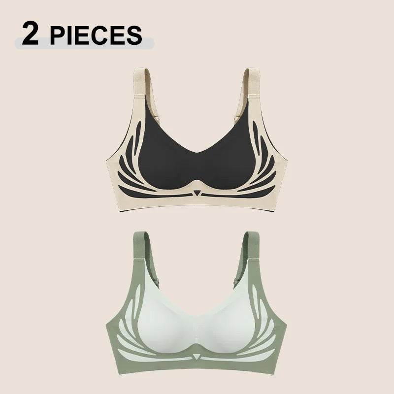Angel Wings Seamless Push Up Bra No Wire Lingerie