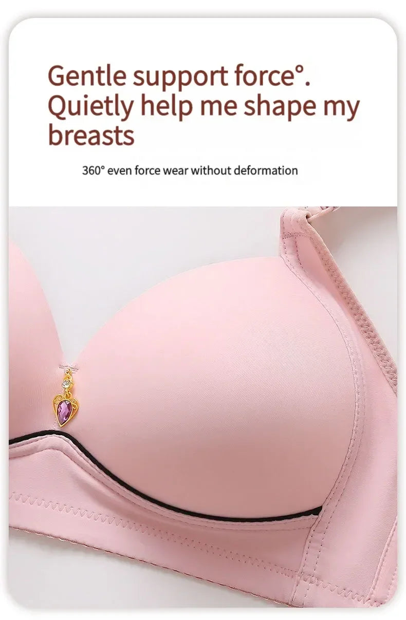 Wireless Push Up Bra Breathable Plus Size Bralette