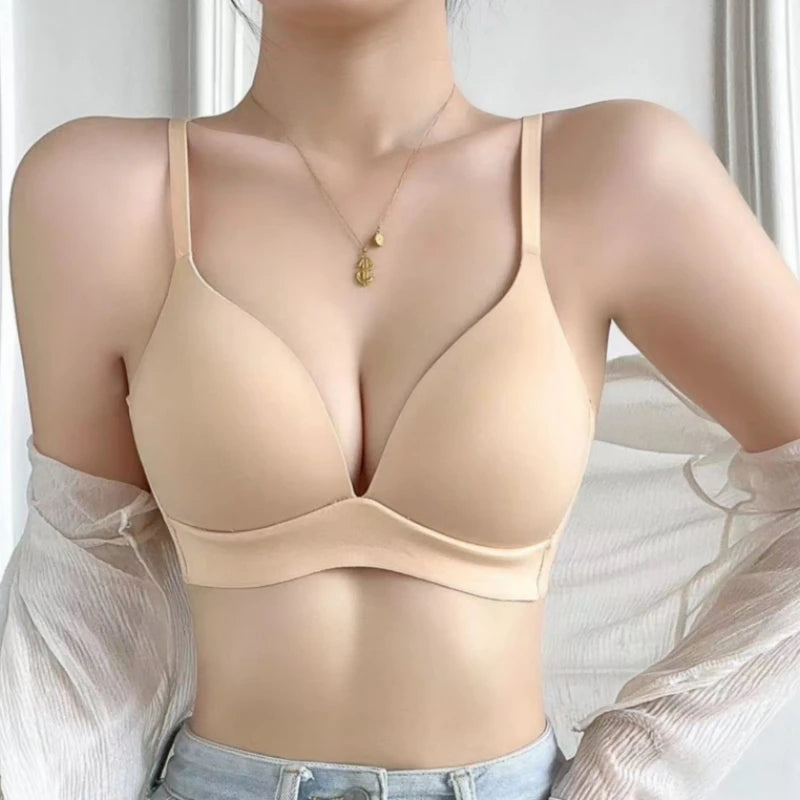 Japanese Style Seamless Wireless Push Up Bra Women