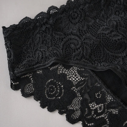 Floral Embroidery Lace Panties 3PCS Sexy Women Briefs