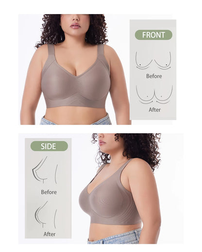 Seamless Push Up Bra Women Wireless Plus Size Bralette