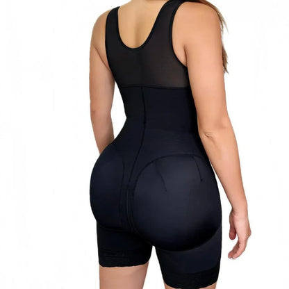 Large Size Bodysuit with Strong Buttons for Weight Loss Abdomen Tightening Net Waist Shaping Underwear Full Chest Support