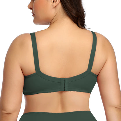 Plus Size Underwire Bra No Pad Unlined Support Bra