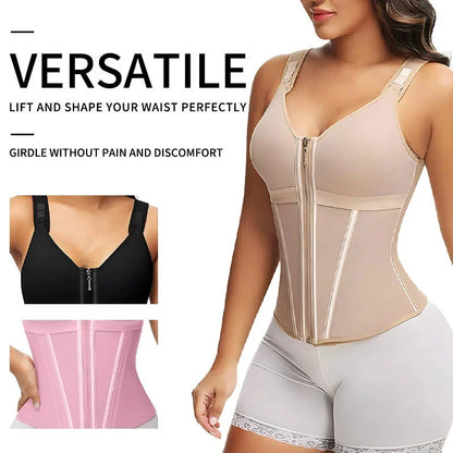 Colombian Fajas Waist Trainer Bodysuit Tummy Control Shaper