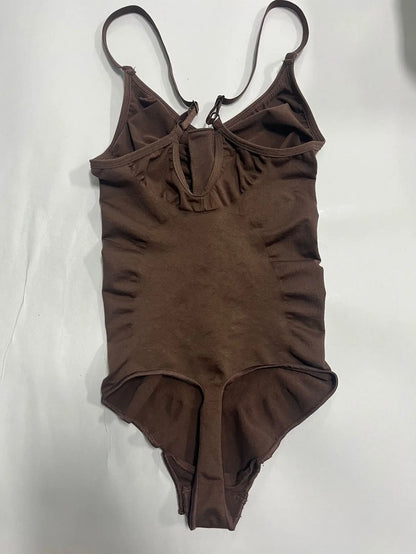 Seamless Bodysuit Shapewear Women Zip Front Tummy Control
