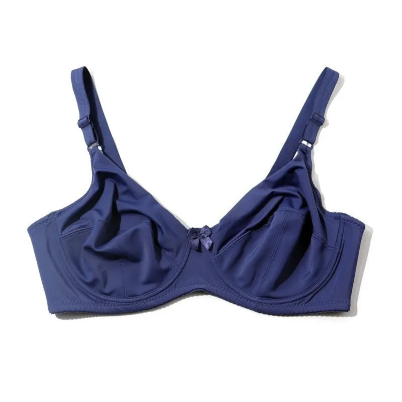 Plus Size Underwire Bra No Pad Unlined Support Bra