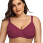 Plus Size Underwire Bra No Pad Unlined Support Bra