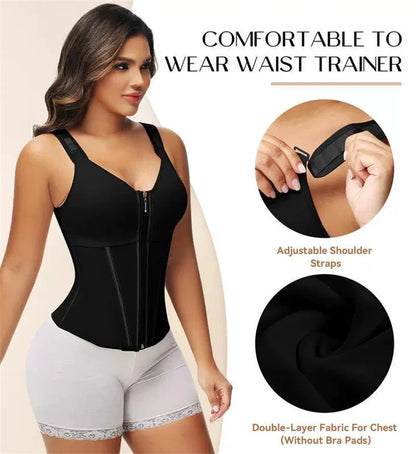 Colombian Fajas Waist Trainer Bodysuit Tummy Control Shaper