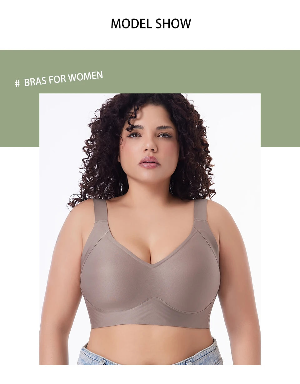 Seamless Push Up Bra Women Wireless Plus Size Bralette