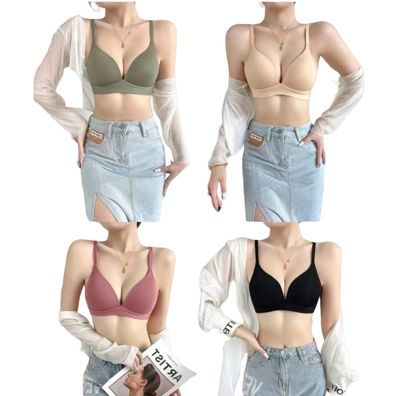 Japanese Style Seamless Wireless Push Up Bra Women