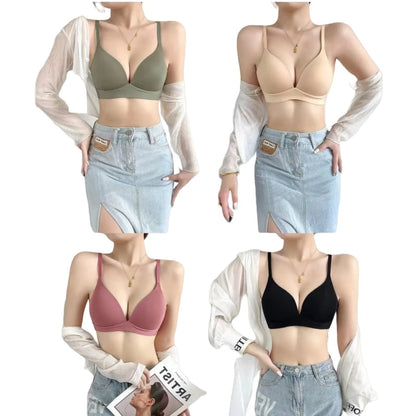 Japanese Style Seamless Wireless Push Up Bra Women