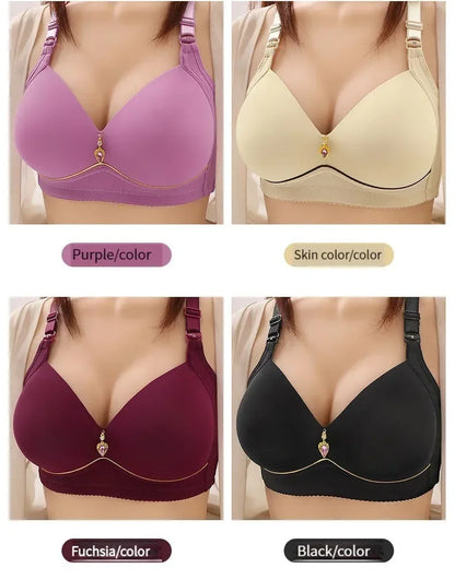 Wireless Push Up Bra Breathable Plus Size Bralette