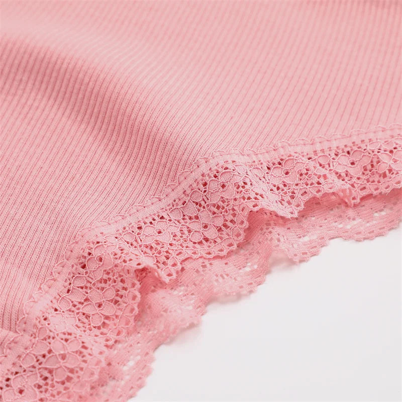 Lace Brazilian Panties Women Low Rise Cotton Underwear