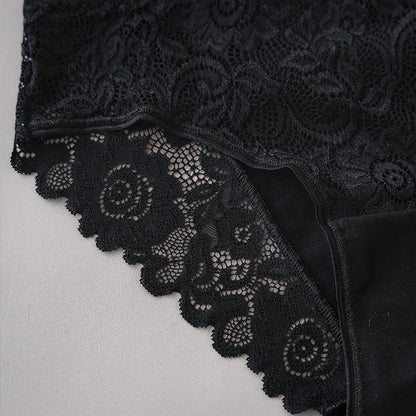 Floral Embroidery Lace Panties 3PCS Sexy Women Briefs