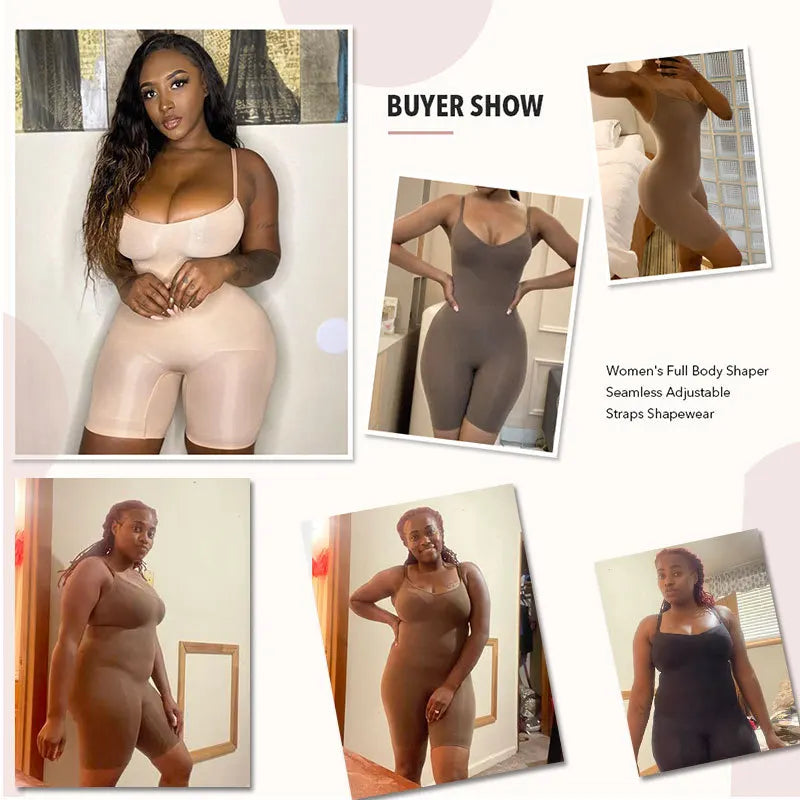 Seamless Shapewear Bodysuit for Women – Tummy Control