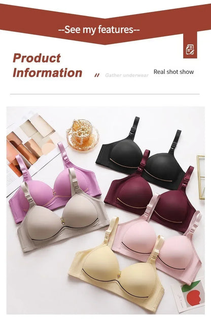 Wireless Push Up Bra Breathable Plus Size Bralette