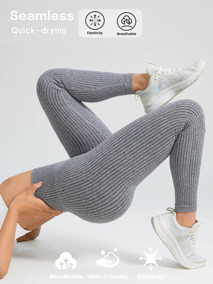 Women's Seamless Yoga Pants Tummy Control Gym Leggings
