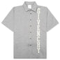 Fleece College Shirt - Light Grey Melange