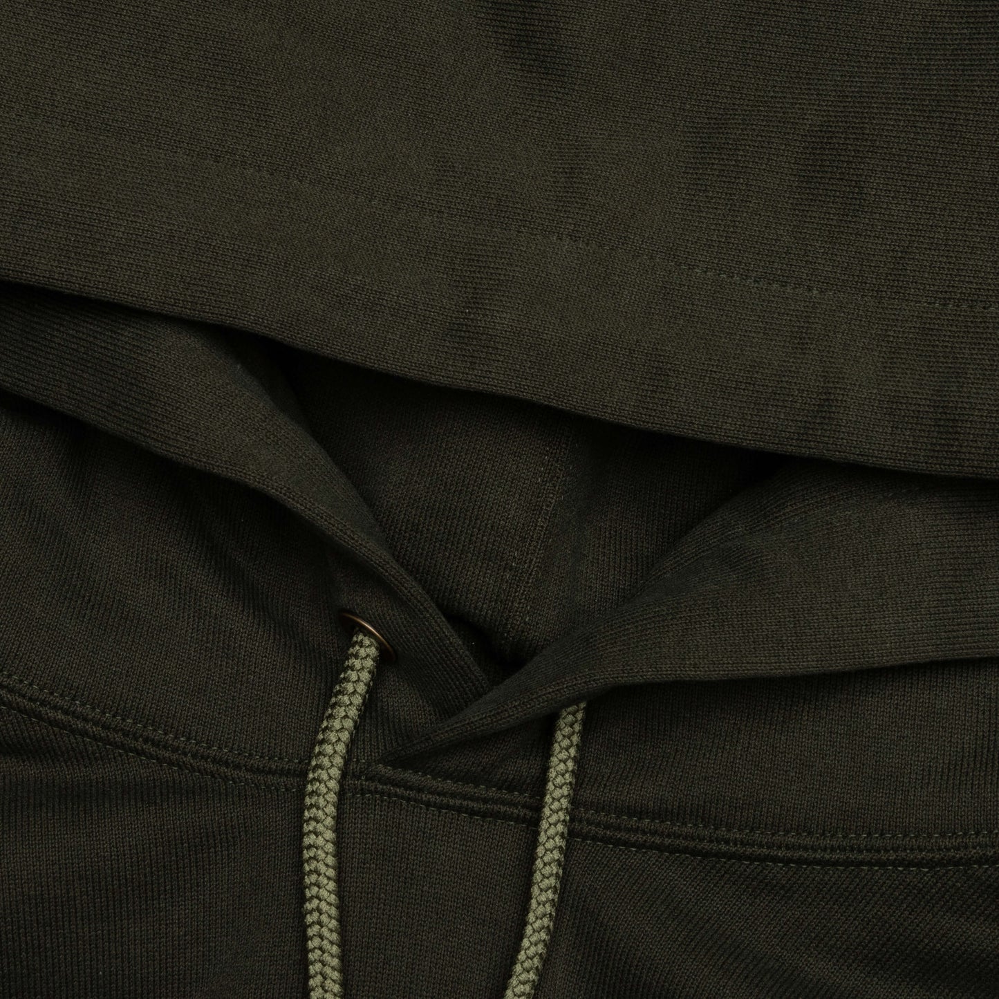 Logo Knit Hoodie - Olive