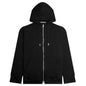 Zip Skull Knitted Hoodie - Black