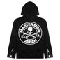 Glass Beaded Full Zip Hoodie - Black