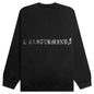 Skull Logo Knit Sweatshirt - Black