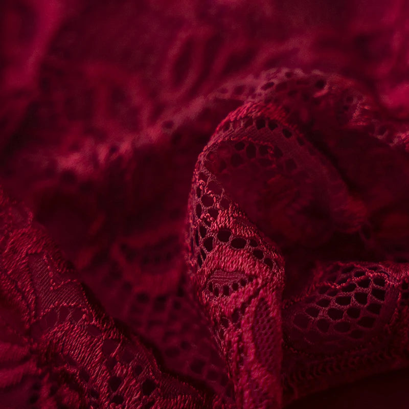 Floral Embroidery Lace Panties 3PCS Sexy Women Briefs