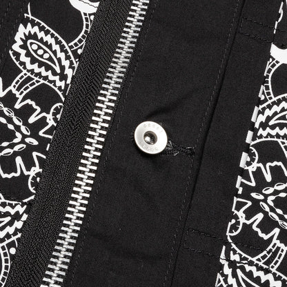 Archive Print Mix Jacket - Black/Navy