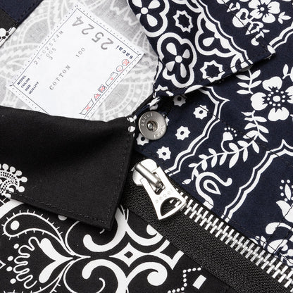 Archive Print Mix Jacket - Black/Navy