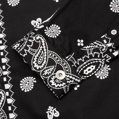 Archive Print Mix Jacket - Black/Navy