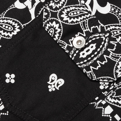 Archive Print Mix Jacket - Black/Navy