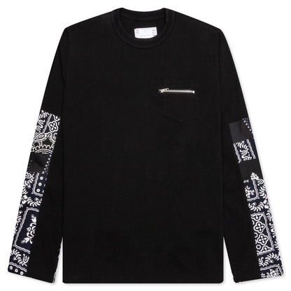 Archive Print Mix L/S T-Shirt - Black/White