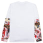 Archive Print Mix L/S T-Shirt - White