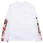 Archive Print Mix L/S T-Shirt - White