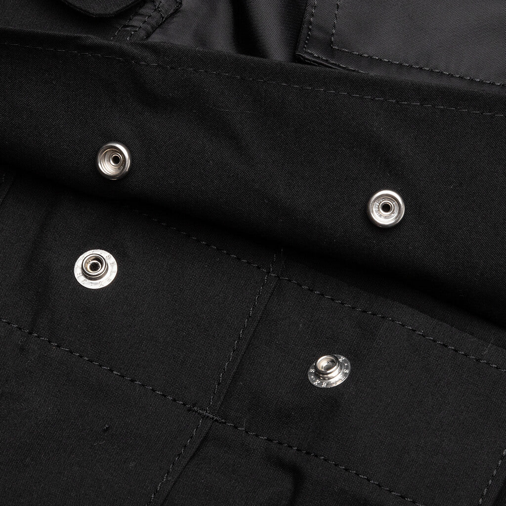 Cotton Nylon Oxford Short - Black