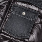 Denim x Padded Blouson - Black/Black