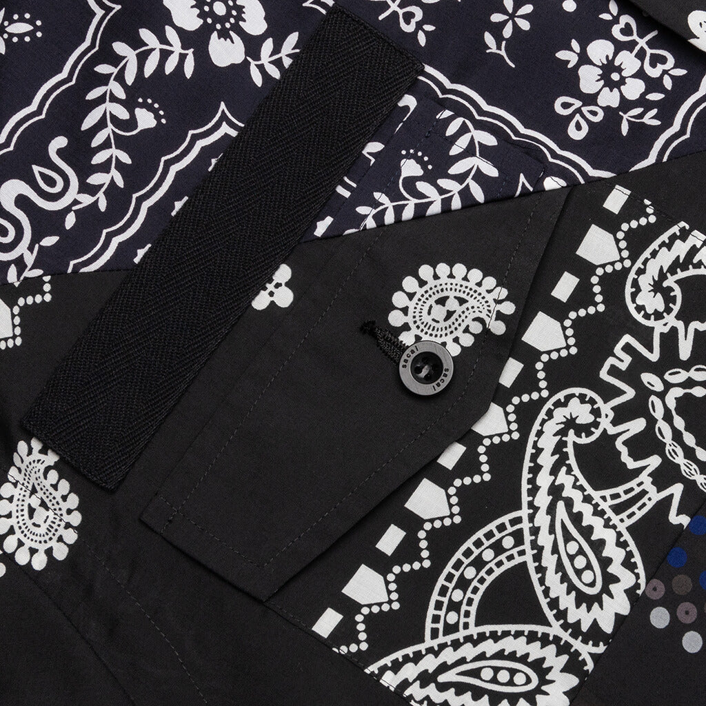 Hank Willis Thomas / Archive Print Mix Shirt - Black/Navy