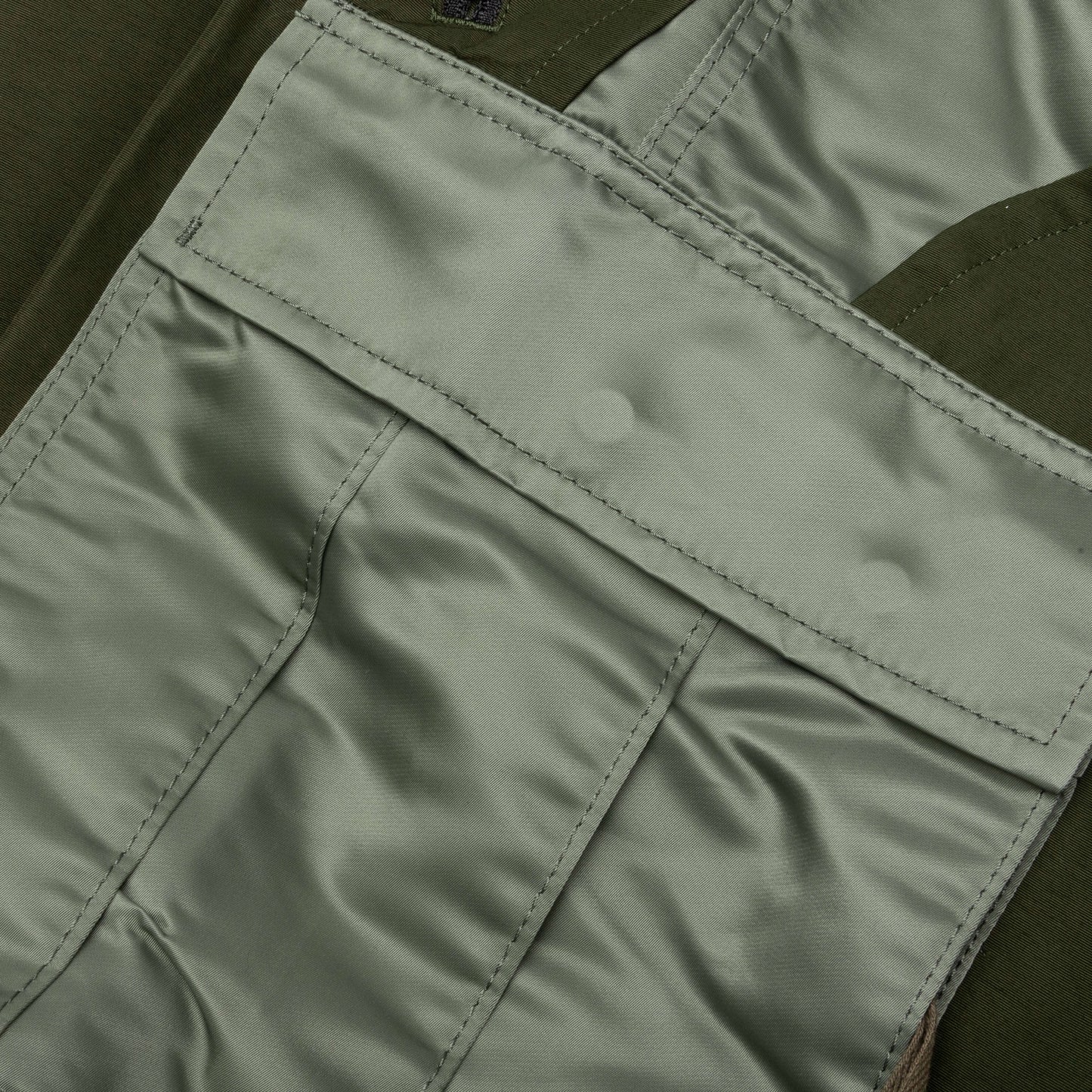 Nylon Twill Mix Pants - Khaki