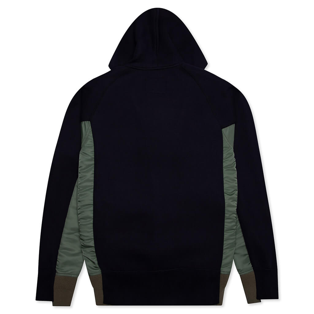 Sponge Sweat x MA-1 Zip Hoodie - Navy/Khaki