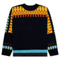 Wool Knit Pullover - Navy