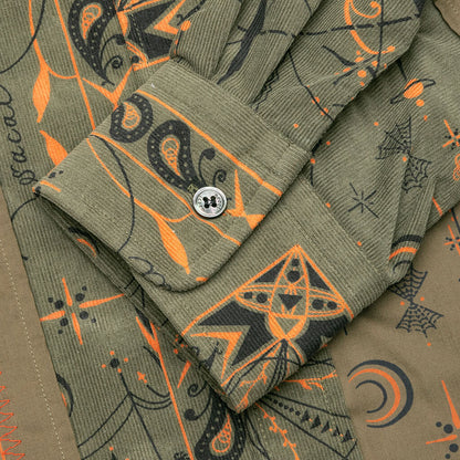 Sacai x Dr. Woo L/S Bandana Print Shirt - Khaki