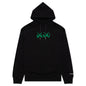 Sacai x Kaws Flock Print Hoodie - Black/Green
