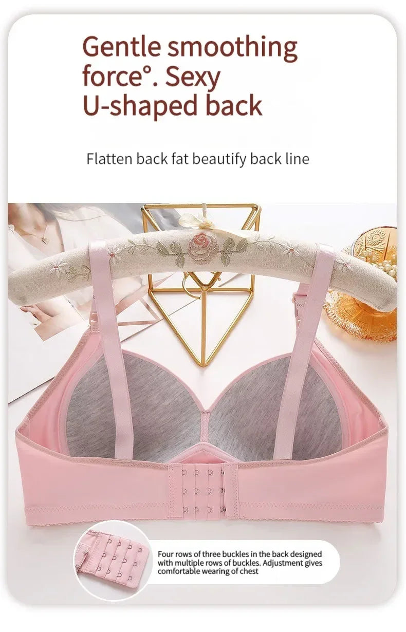 Wireless Push Up Bra Breathable Plus Size Bralette